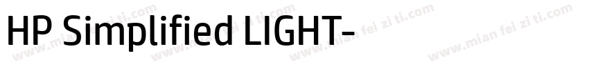 HP Simplified LIGHT字体转换